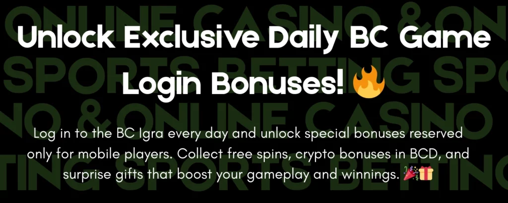 BC Game Login Promo